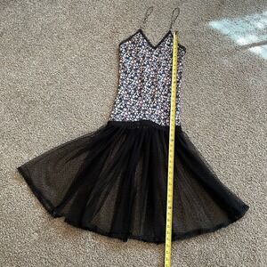 Sedu Y2K Babydoll Midi Dress Women's S Floral Flare Ballet Core Ethereal Fairy